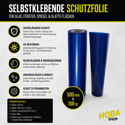 hoba® selbstklebende Schutzfolie / Glasschutzfolie