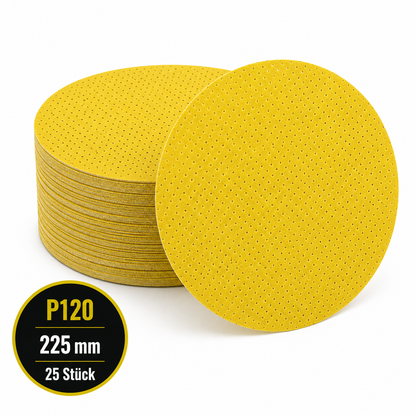 hoba® Klett-Schleifscheiben P120 Multiloch  | 225mm | 25 Stück